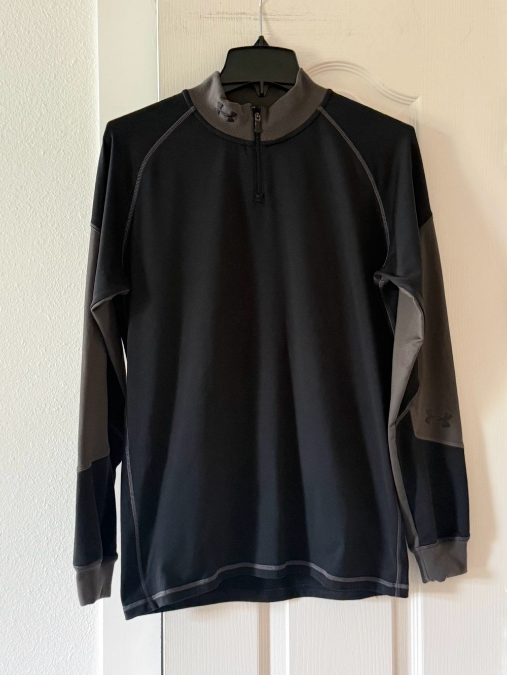 Under Armour ColdGear Fitted 1/4 Zip Pullover Men’s XL Black Performance Top